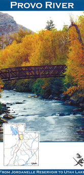 Provo River From Jordanelle Reservoir to Utah Lake Fishing Map